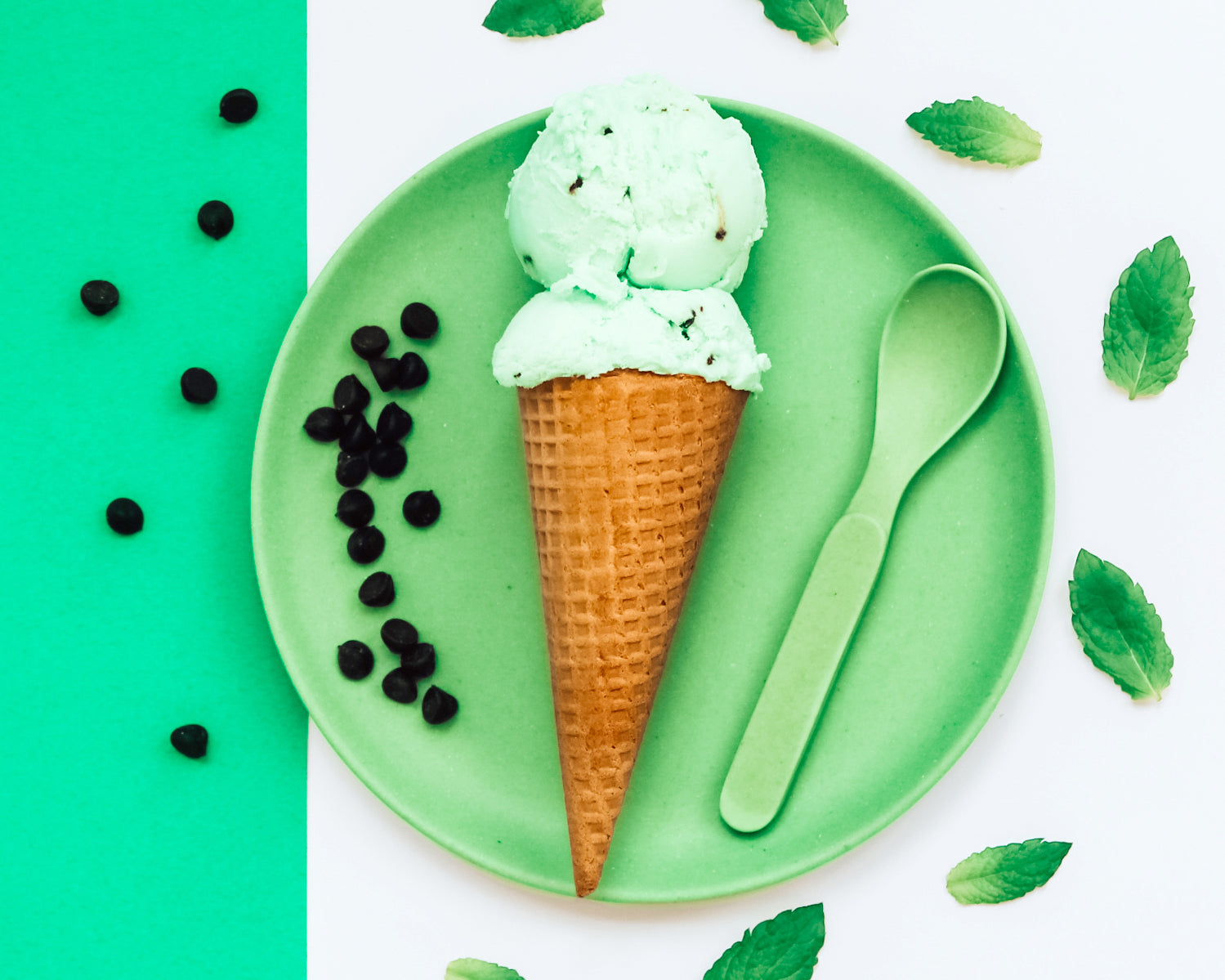 Mint Choc Chip Dairy Ice Cream